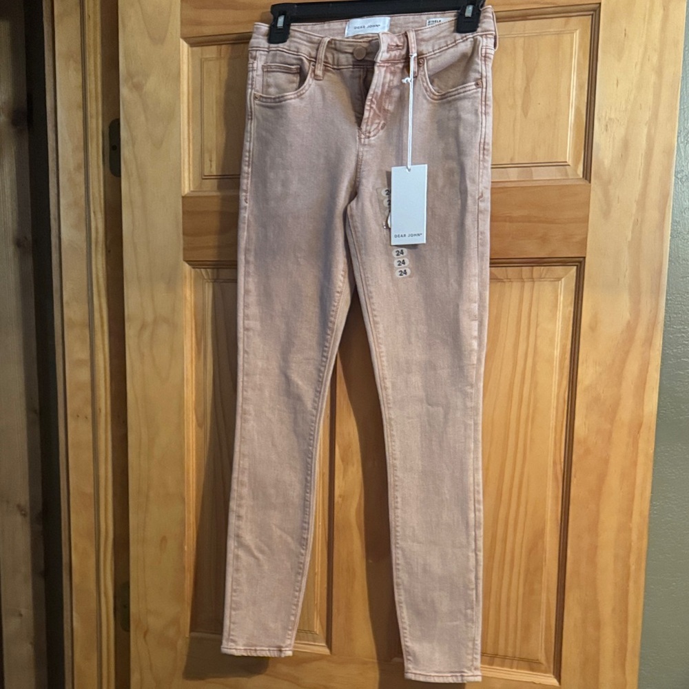 Dear John Light Pink Skinny Jeans